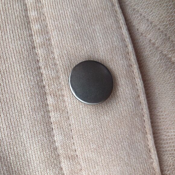 Stella & Ginger‎ NWT Womens Button Front Tunic Cotton Shirt Jacket Peach Sz L - Picture 10 of 13